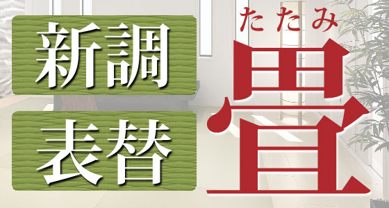 お得な価格で畳の新調、表替えをしませんか？